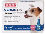 Капли от блох и клещей Beaphar VERMICON Line-on от блох и клещей для собак мелких пород (до 15кг) 3 ппт