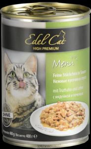 Edel Cat:> Консервы для кошек Edel Cat индейка печень 400г .В зоомагазине ЗооОстров товары производителя Edel Cat(Эдель Кэт). Доставка.