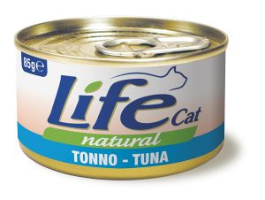 LifeCat:> Консервы для кошек Lifecat Tuna тунец в бульоне 85г .В зоомагазине ЗооОстров товары производителя Life Petcare (Италия). Доставка.