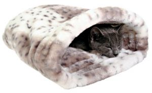 TRIXIE:> Лежак-тоннель Trixie Leika для кошки бежевый-белый, плюш 46x33x27см 3695 .В зоомагазине ЗооОстров товары производителя TRIXIE (ТРИКСИ) Германия. Доставка.