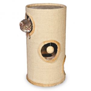 TRIXIE:> Домик Trixie Башня для кошки  бежевый 70см, d36 4330 .В зоомагазине ЗооОстров товары производителя TRIXIE (ТРИКСИ) Германия. Доставка.