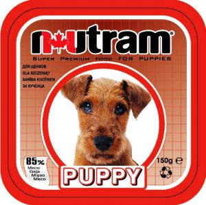 Nutram:> Корм для щенков Nutram консервы 150г .В зоомагазине ЗооОстров товары производителя Nutram (Нутрам) Канада. Доставка.