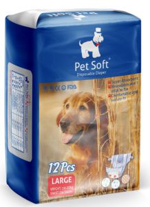 PET SOFT:> Подгузники Pet Soft Diaper L (10-20кг,талия 34-54см) 3 цвета 12шт .В зоомагазине ЗооОстров товары производителя PET SOFT(Китай). Доставка.