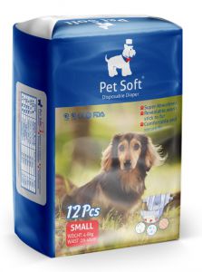 PET SOFT:> Подгузники Pet Soft Diaper S (вес 4-8кг, талия 26-46см) 3 цвета 12шт .В зоомагазине ЗооОстров товары производителя PET SOFT(Китай). Доставка.