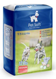 PET SOFT:> Подгузники Pet Soft Diaper M (6-11кг,талия 30-50см) 3 цвета 12шт .В зоомагазине ЗооОстров товары производителя PET SOFT(Китай). Доставка.