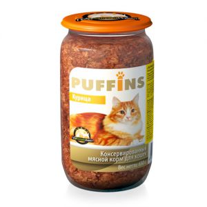 Puffins:> Корм для кошек Puffins. В зоомагазине ЗооОстров товары производителя Puffins. Доставка.