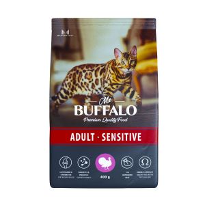 Корм для кошек Mr.Buffalo Adult Sensitive индейка для кошек чувствительное пищеварение и привередливых ― ЗооОстров (Zoo-Ostrov.ru)