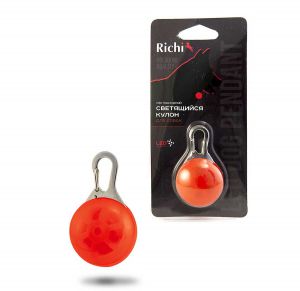 Richi:> Брелок светящийся  Richi LED-кулон на ошейник .В зоомагазине ЗооОстров товары производителя Richi (Ричи) Китай. Доставка.
