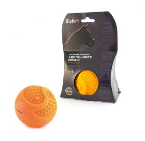 Richi:> Мяч светящийся Richi силиконовый д. 6.5см с LED подсветкой USB .В зоомагазине ЗооОстров товары производителя Richi (Ричи) Китай. Доставка.