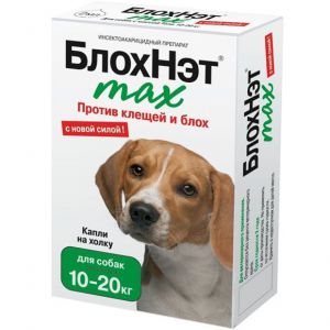БлохНэт:> Капли от блох и клещей БлохНэт MAX для собак от 10кг до 20кг .В зоомагазине ЗооОстров товары производителя Астрафарм (Россия). Доставка.