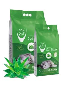 Van Cat:> Наполнитель для туалета Van Cat Aloe Vera комкующийся (бентонит) с ароматом алое вера 5кг .В зоомагазине ЗооОстров товары производителя Van Cat (Ван Кэт)Турция. Доставка.