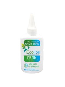 Ecolibri:> Гель для рук Ecolibri с антибактериальным эффектом,  65мл  .В зоомагазине ЗооОстров товары производителя Ecolibri (Россия). Доставка.