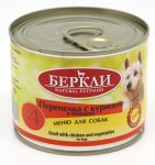 Консервы для собак Беркли перепелка с курицей и овощами №4 консервы 200г