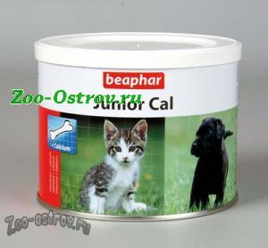 BEAPHAR:> Пищевая добавка Beaphar Junior Cal для щенков и котят 200г .В зоомагазине ЗооОстров товары производителя BEAPHAR (БЕАФАР) Голландия. Доставка.