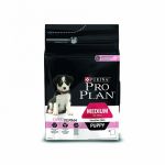 Корм для собак Pro Plan PUPPY Medium Sensitive skin лосось-рис для щенков средних пород сухой 3кг