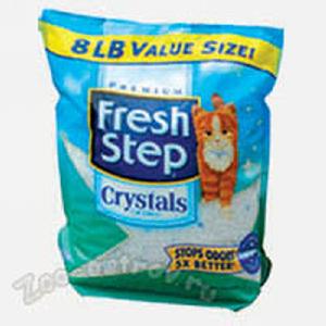 FRESH STEP:> Наполнитель для туалета Fresh Step Crystals силикагель 3.62кг .В зоомагазине ЗооОстров товары производителя FRESH STEP (ФРЕШ СТЕП) США. Доставка.