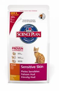 HILL`S:> Корм для кошек Hill`s Adult Sensitive Skin 5286 для взрослых кошек с чувствительной кожей сухой 400гр .В зоомагазине ЗооОстров товары производителя HILL`S (ХИЛЛс) Голландия,США. Доставка.