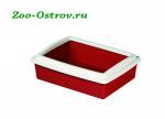 Туалет Stefanplast №1 с рамкой для кошек 40x30x10см 