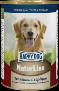 Happy Dog:> Консервы для собак Happy Dog Телятина с сердцем  400г  .В зоомагазине ЗооОстров товары производителя Happy Dog(Хэппи Дог). Доставка.