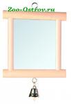 Зеркало Trixie с колокольчиком деревянное 9x10см 5860