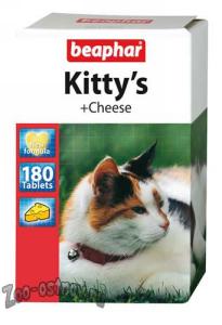 BEAPHAR:> Лакомство Beaphar Kitty’s+Cheese для кошек витаминизированное, со вкусом сыра 180тб .В зоомагазине ЗооОстров товары производителя BEAPHAR (БЕАФАР) Голландия. Доставка.