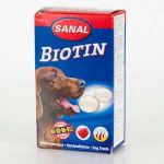 Витаминно-минеральная добавка для собак Sanal "Biotin" с биотином 100тб