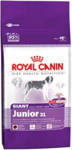 ROYAL CANIN:> Корм для собак Royal Canin Giant Junior 31 для щенков от 8 до 24 мес очень крупных пород сухой .В зоомагазине ЗооОстров товары производителя ROYAL CANIN (РОЯЛ КАНИН) ЕС,Россия. Доставка.