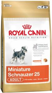 ROYAL CANIN:> Корм для собак Royal Canin Miniature Schnauzer 25 для взрослых собак породы Миниатюрный шнауцер сухой 0,5кг .В зоомагазине ЗооОстров товары производителя ROYAL CANIN (РОЯЛ КАНИН) ЕС,Россия. Доставка.