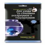 Салфетки влажные Teddy Pets для стекол аквариумов и террариумов 40шт/уп 