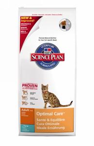 HILL`S:> Корм для кошек Hill`s Adult Optimal Care Tuna 4231 с тунцом для взрослых кошек сухой 10кг .В зоомагазине ЗооОстров товары производителя HILL`S (ХИЛЛс) Голландия,США. Доставка.