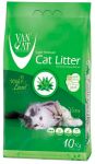 Наполнитель для туалета Van Cat Aloe Vera  комкующийся (бентонит) с ароматом алое вера 10кг 