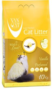Van Cat:> Наполнитель для туалета Van Cat Vanilla комкующийся (бентонит) с ароматом ванили 10кг  .В зоомагазине ЗооОстров товары производителя Van Cat (Ван Кэт)Турция. Доставка.