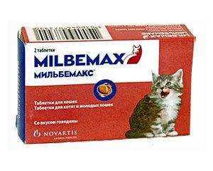 Milbemax:> Препарат от глистов Мильбемакс со вкусом говядины для котят и молодых кошек 2тб .В зоомагазине ЗооОстров товары производителя Novartis (Новартис) Франция. Доставка.