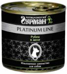 Корм для собак Четвероногий гурман Platinum Line рубец говяжий в желе консервы 240г