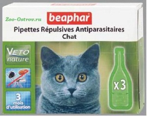 BEAPHAR:> Капли Beaphar BIO для кошек от блох и клещей .В зоомагазине ЗооОстров товары производителя BEAPHAR (БЕАФАР) Голландия. Доставка.