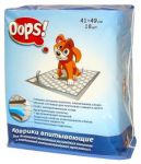 Подстилки-пелёнки OOPS! для животных  41*49 cм 18шт