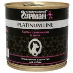 Корм для собак Четвероногий гурман Platinum Line бычьи семенники в желе консервы 240г