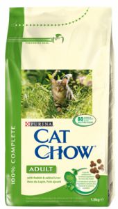 Cat Chow:> Корм для кошек Cat Chow Adult Rabbit & Liver кролик-печень для взрослых сухой 15кг .В зоомагазине ЗооОстров товары производителя Cat Chow. Доставка.