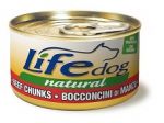 Корм для собак LifeDog beef chunks with vegetables кусочки говядины с овощами в соусе для взрослых консервы 90г