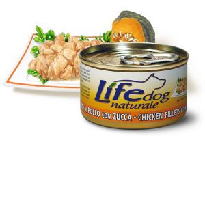 LifeDog:> Корм для собак LifeDog chicken fillets with pumpkin куриное филе с тыквой в соусе для взрослых консервы 90г .В зоомагазине ЗооОстров товары производителя Life Petcare (Италия). Доставка.