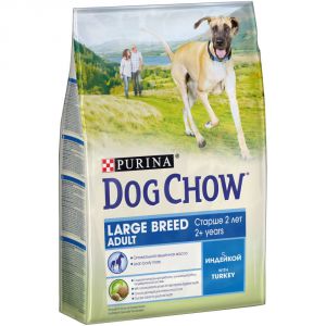 Dog Chow:> Корм для собак Dog Chow Adult Large индейка для крупных пород сухой 14кг .В зоомагазине ЗооОстров товары производителя Purina (Пурина) Франция, Россия. Доставка.