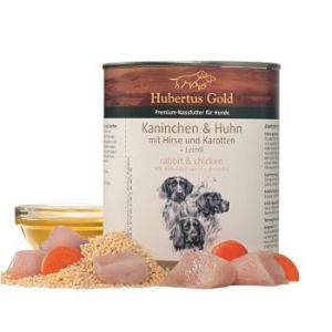 Hubertus Gold:> Корм для собак Hubertus Gold кролик с курицей и морковью консервы 800г .В зоомагазине ЗооОстров товары производителя Hubertus Gold(Хубертус Голд) Германия. Доставка.