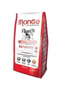 Monge Dog:> Корм для собак Monge Dog Mini корм для щенков мелких пород сухой 0.8кг .В зоомагазине ЗооОстров товары производителя Monge (Монже) Италия. Доставка.