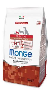 Monge Dog:> Корм для собак Monge Dog Mini корм для мелких пород сухой 0.8кг .В зоомагазине ЗооОстров товары производителя Monge (Монже) Италия. Доставка.