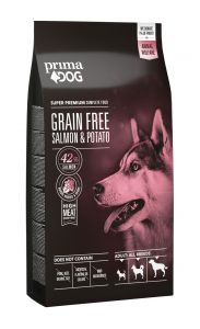 Prima Dog:> Корм для собак Prima Dog GF Salmon-Potato for Adult Dogs беззерновой лосось -картофель для взрослых  .В зоомагазине ЗооОстров товары производителя Prima dog (Примадог) Финляндия,Чехия. Доставка.