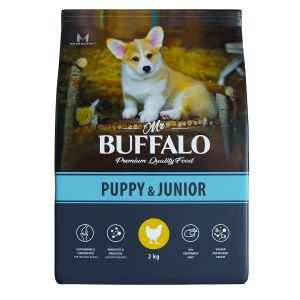 Корм для собак Mr.Buffalo Puppy & Junior курица для щенков и юниоров средних и крупных пород  ― ЗооОстров (Zoo-Ostrov.ru)