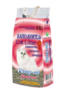 Pussy-cat:> Наполнитель для туалета Pussy-cat древесный 10л .В зоомагазине ЗооОстров товары производителя ЭМАКС (Россия). Доставка.