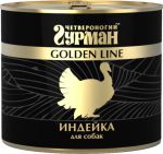 Корм для собак Четвероногий гурман Golden Line индейка натуральная в желе консервы 500г