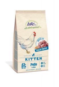 LifeCat:> Корм для кошек LifeCat Kitten Chicken для котят со свежей курицей 0,4кг .В зоомагазине ЗооОстров товары производителя Life Petcare (Италия). Доставка.