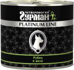 Корм для собак Четвероногий гурман Platinum Line рубец говяжий в желе консервы 500г